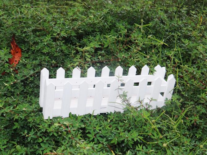 30cm长白色木栅栏花器 家居插花专用拍摄道具 种植花草容器厂家